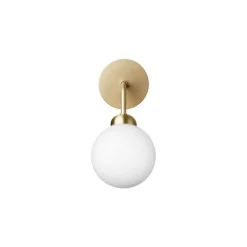 Nuura seinävalaisin Apiales, korkeus 24 cm, messinkivärinen/opaalinen