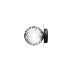 Nuura-seinävalaisin Liila 1 Medium, musta/kirkas, IP44, G9