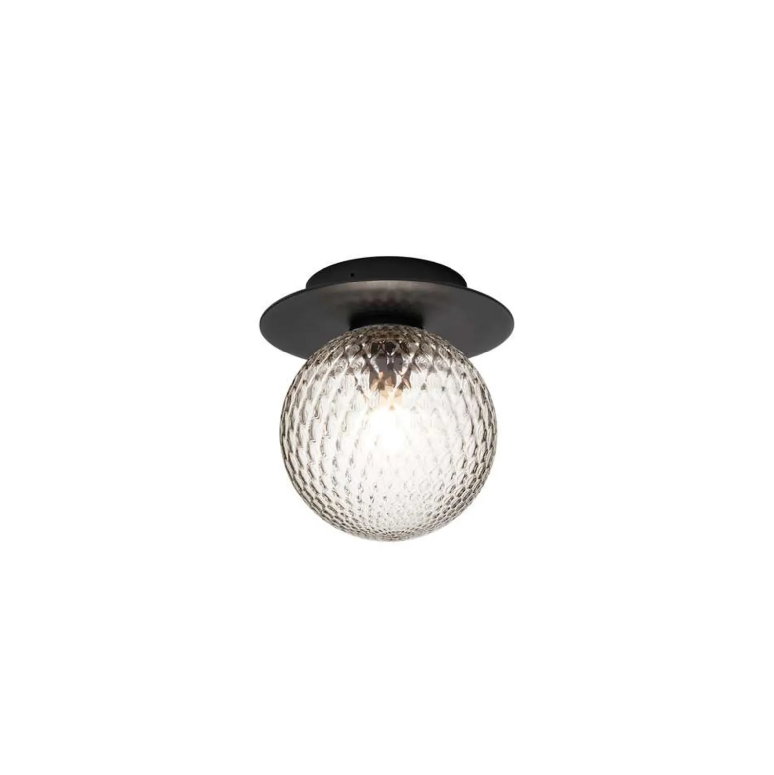 Nuura ulkoseinävalaisin Liila, Ø 16 cm, musta/kirkas