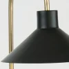 Oktavia pöytävalaisin, musta/kullanvärinen, korkeus 58 cm, marmori