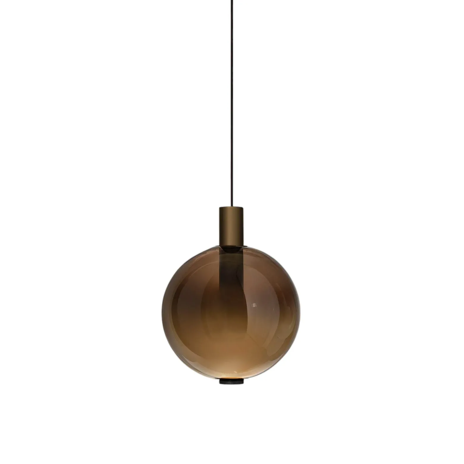 OLEV LED-riippuvalaisin BEAM STICK NUANCE, ruskea, Ø 20 cm, 927