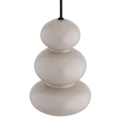 Oman-riippuvalaisin, kiiltävä harmaa, lasi, Ø 14 cm