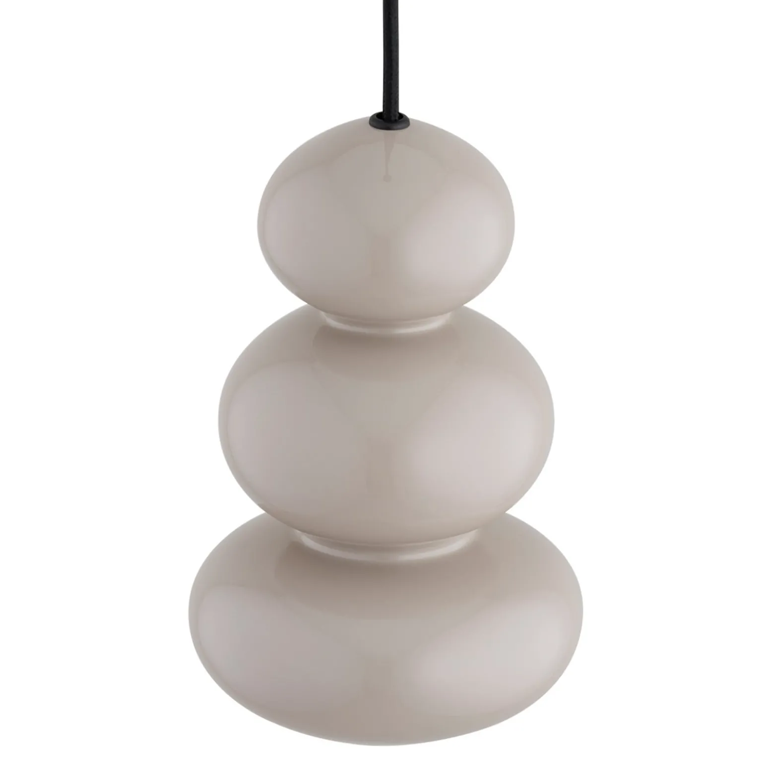Oman-riippuvalaisin, kiiltävä harmaa, lasi, Ø 14 cm