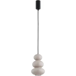 Oman-riippuvalaisin, kiiltävä harmaa, lasi, Ø 14 cm