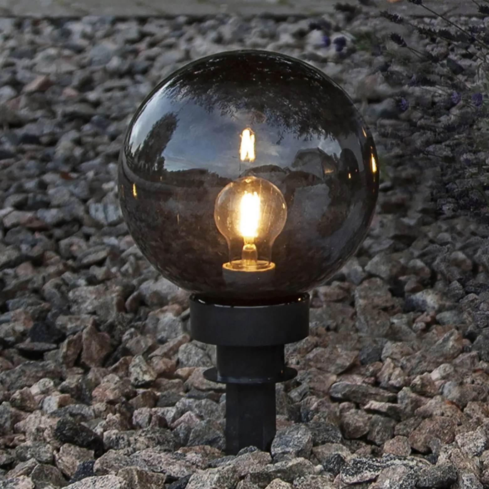 Orby-ulkokoristevalaisin, musta, Ø 20 cm