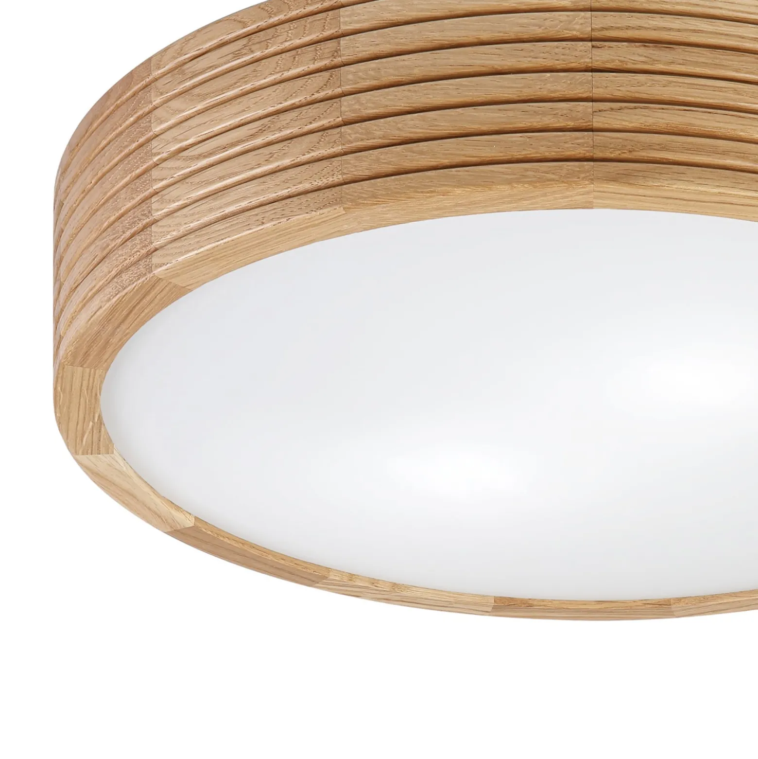 Oro-kattovalaisin, tammipuu/lasi, Ø 38 cm, E27