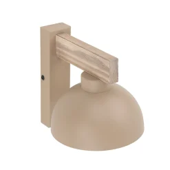 Oslo-seinävalaisin, hiekanvärinen, metallia, korkeus 20 cm, E27