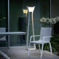 Osmoz LED-aurinkovalaisin alumiinista, 175 cm, valkoinen