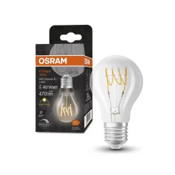 OSRAM Classic LED-lamppu E27 4,8W 827 filamentti