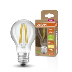 OSRAM Classic LED-lamppu E27 4,3W 827 filamentti