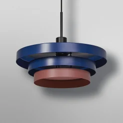 OSRAM Decor Layers -riippuvalaisin, sininen/vaaleanpunainen, teräs, E27