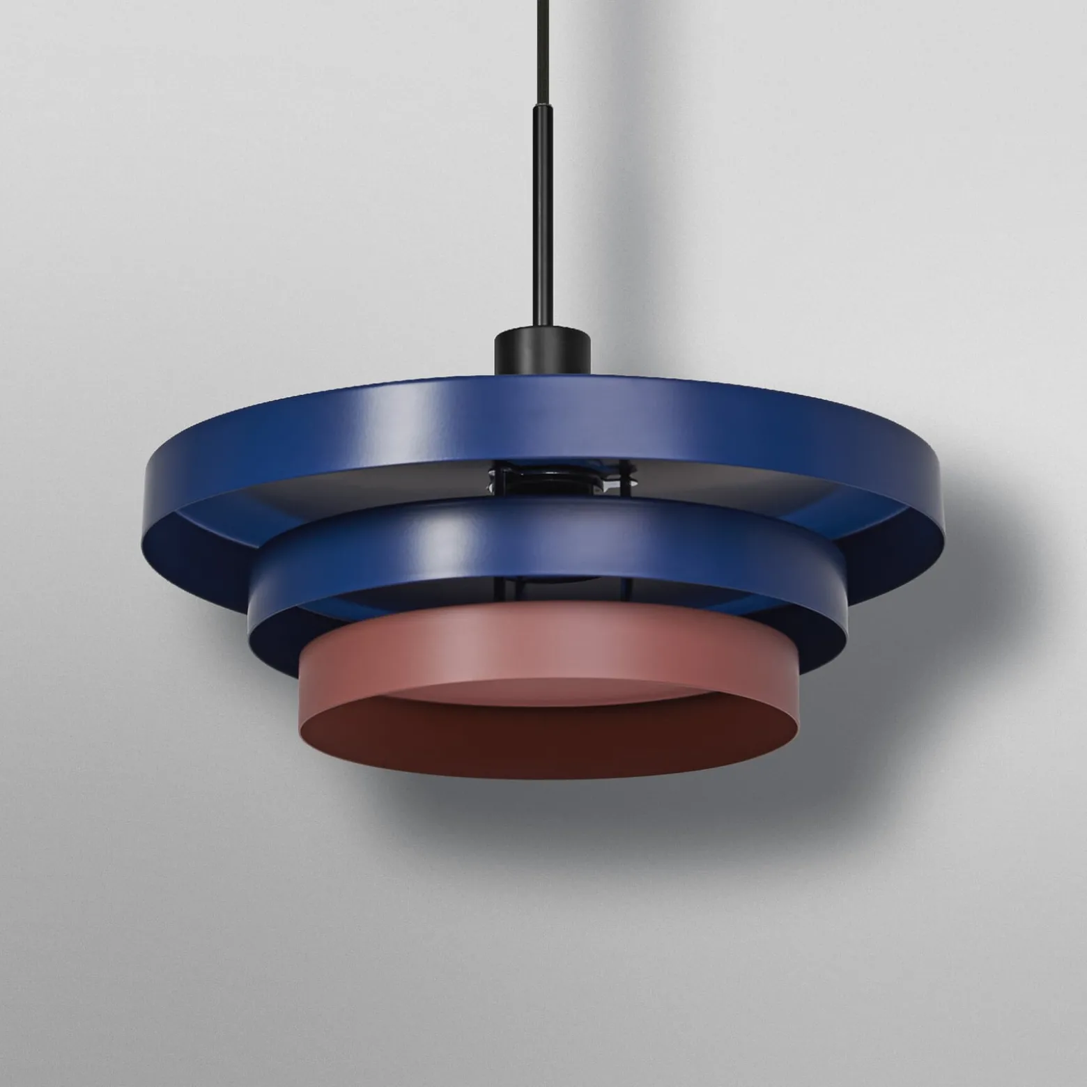 OSRAM Decor Layers -riippuvalaisin, sininen/vaaleanpunainen, teräs, E27