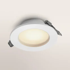 OSRAM ESSENTIAL -LED-uppovalaisin, valkoinen, Ø 9,7 cm, IP44, 3 kpl:n sarja