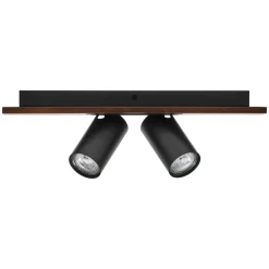 OSRAM kattospotti MERCURY musta 2-Spot GU10-LED 927 himmennettävä