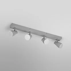 OSRAM kattospottivalaisin PEAR, harmaa, 4-lamppuinen, GU10-LED 2700 K