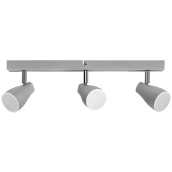 OSRAM kattospottivalaisin PEAR, harmaa, 3-lamppuinen, GU10-LED 2700 K