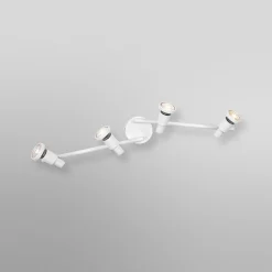 OSRAM kattospottivalaisin, valkoinen, 4-lamppuinen, metalli, GU10-LED 927
