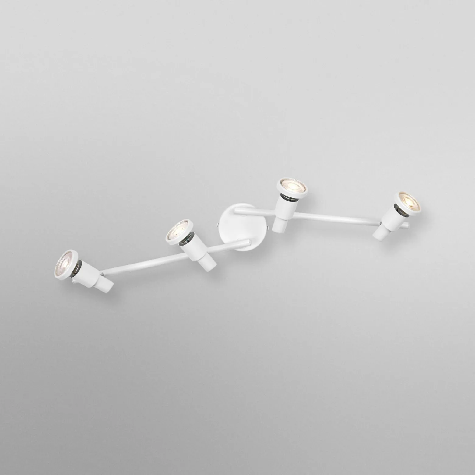 OSRAM kattospottivalaisin, valkoinen, 4-lamppuinen, metalli, GU10-LED 927