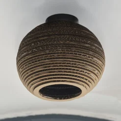 OSRAM kattovalaisin BALL, ruskea, Ø 26 cm, aaltopahvi, E27