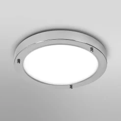 OSRAM kattovalaisin BATHROOM, kromi, Ø 31 cm, metalli/lasi IP44