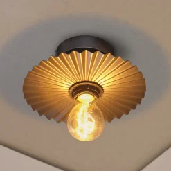 OSRAM kattovalaisin Decor Plissee, harmaa, teräs, E27