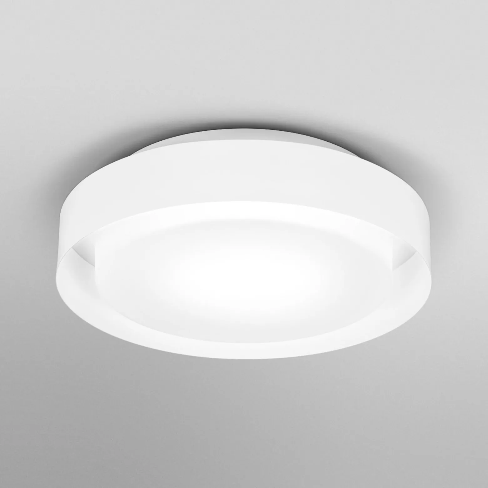 OSRAM kattovalaisin ORBIS MADRID, valkoinen, Ø 29 cm, metalli/lasi