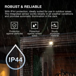 OSRAM kohdevalaisin ulos ENDURA FLOOD, valkoinen, anturi 20 W 830 IP44