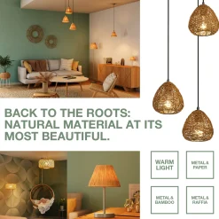 OSRAM lattiavalaisin Decor Paper Drop, paperi, beige, E27