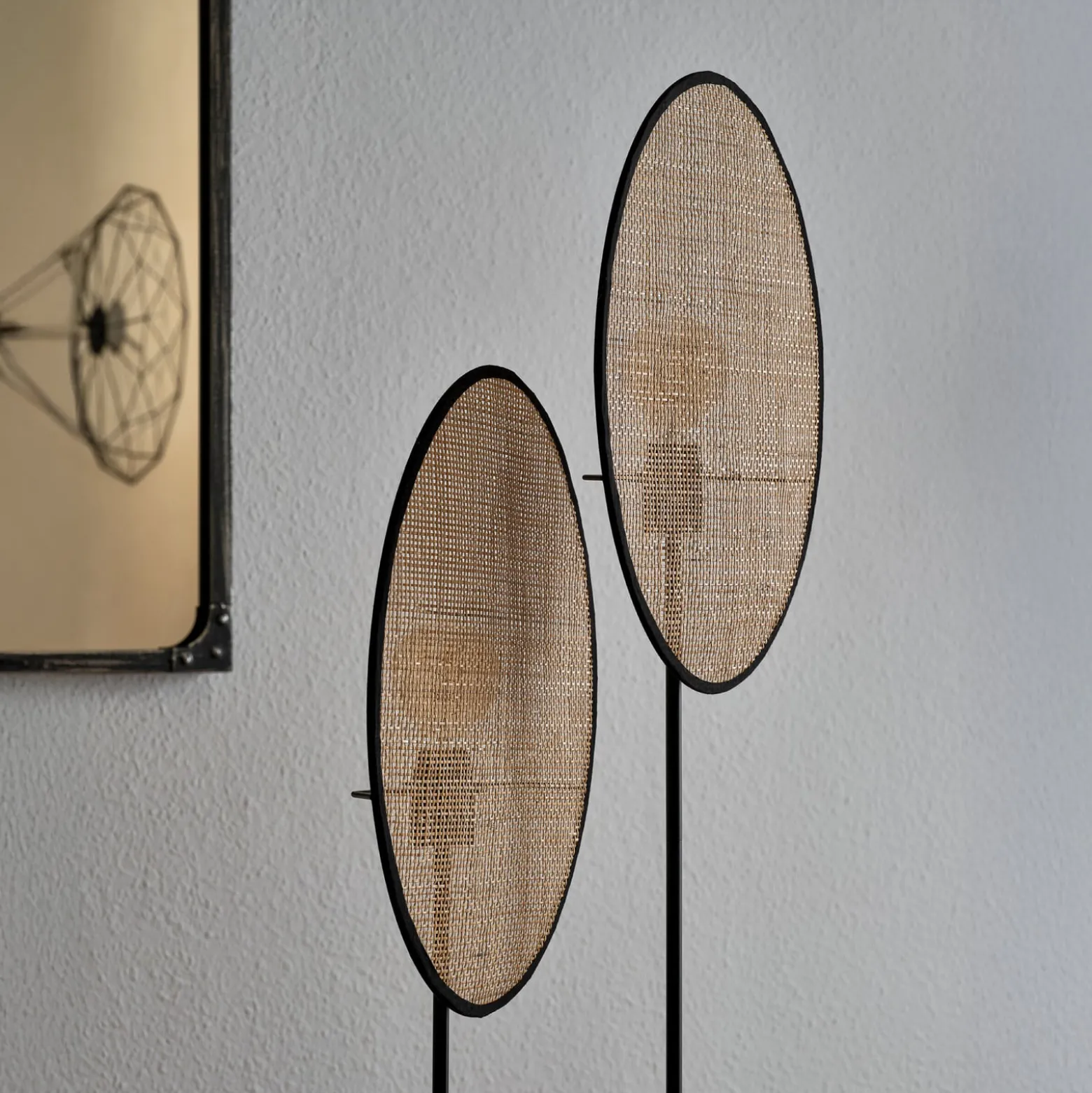 OSRAM lattiavalaisin Decor Rattan Dandelion, 2-lamppuinen, beige, E27