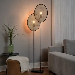 OSRAM lattiavalaisin Decor Rattan Dandelion, 2-lamppuinen, beige, E27