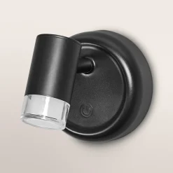 OSRAM LED-akkuinen seinälamppu NIGHTLUX CYLINDER, musta touchdim