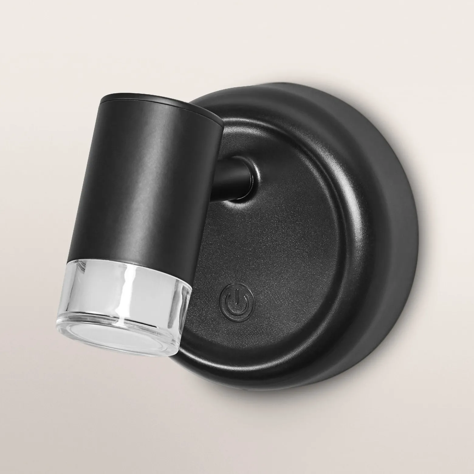 OSRAM LED-akkuinen seinälamppu NIGHTLUX CYLINDER, musta touchdim