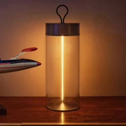 OSRAM LED-akkukäyttöinen pöytävalaisin DECOR FILAMENT, tummanharmaa 32 cm