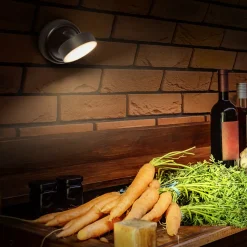 OSRAM LED-akkuvalaisin NIGHTLUX ROUND, musta, kosketusohjaus