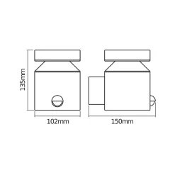 OSRAM LED-anturilla varustettu ulkoseinälamppu ENDURA STYLE CYLINDER, teräs