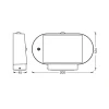 OSRAM LED-anturiseinävalaisin ENDURA STYLE SOLAR OVAL 20 cm 830