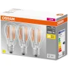 OSRAM-LED-filamenttilamppu E27 Base 7,5W 2700K 3 x