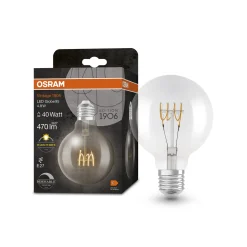 OSRAM LED-globe E27 G95 4,8W 2700K filamentti