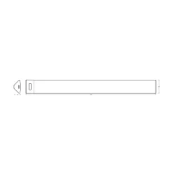 OSRAM LED-kaapinalusvalaisin Linear Angle, valkoinen, anturi, 35 cm