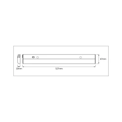 OSRAM LED-kaapinalusvalaisin LINEAR FLAT, 4 000 K hopea