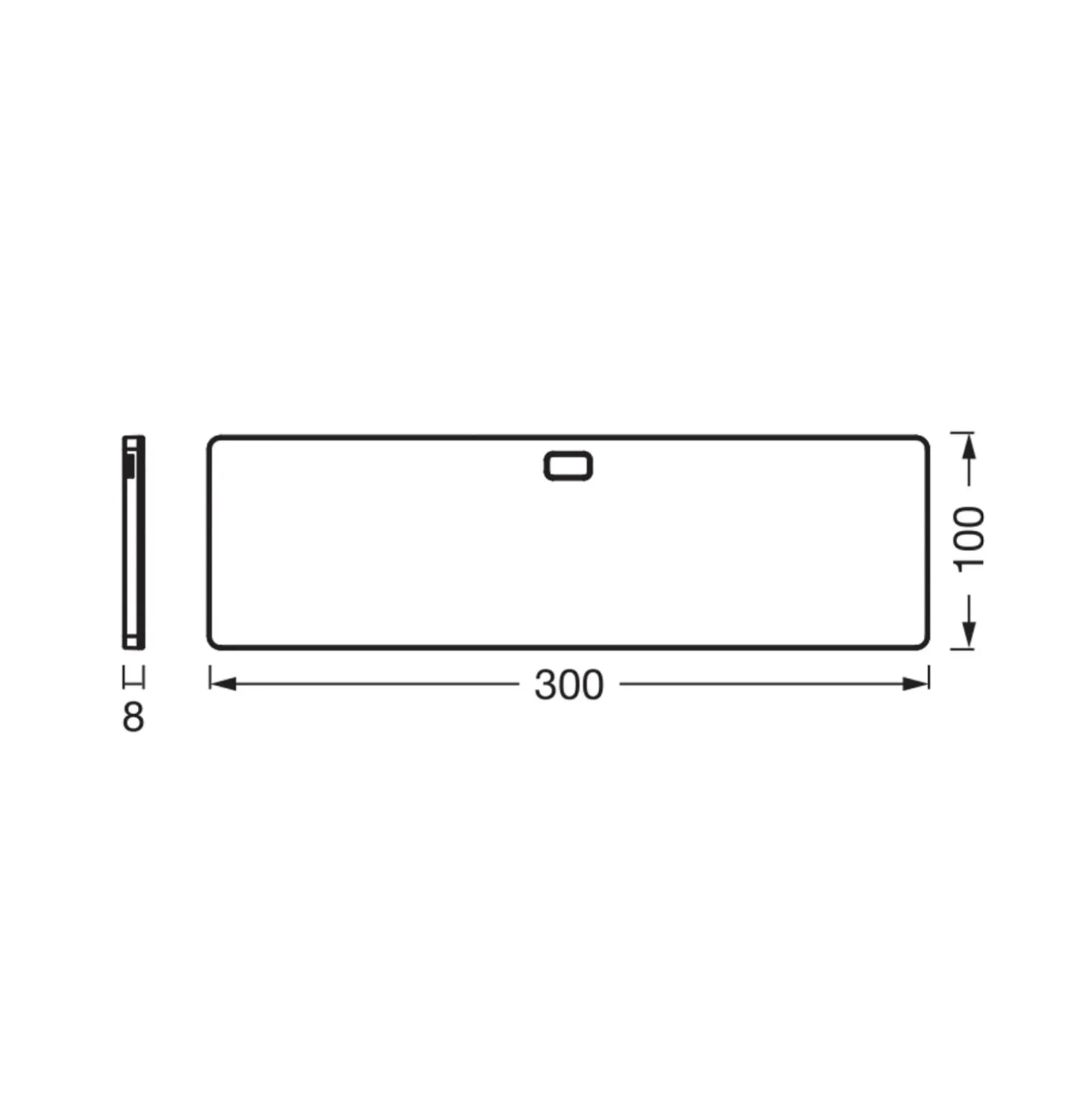 OSRAM LED-kaapinalusvalaisin Panel 30 x 10 cm musta CCT himmennettävä