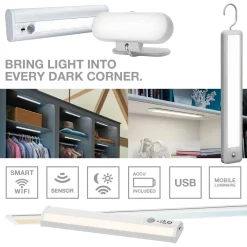 OSRAM LED-kaapinalusvalaisin Panel 30 x 10 cm musta CCT himmennettävä