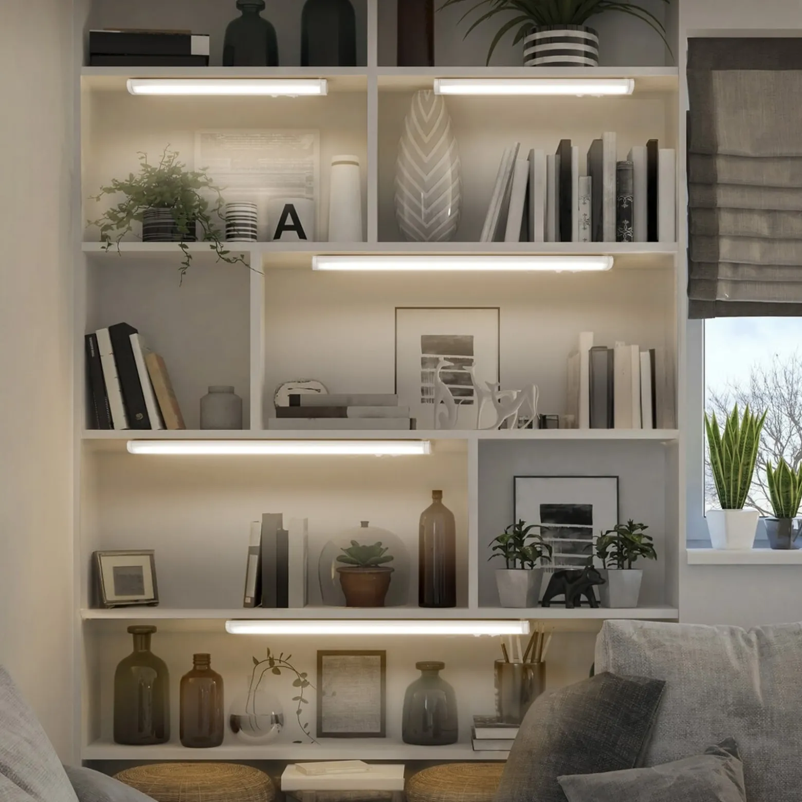 OSRAM LED-kalustevalaisin Linear Turn connect valkoinen 55 cm CCT himmennettävä