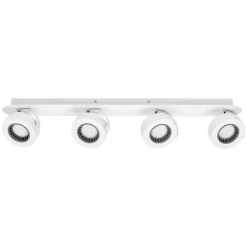 OSRAM LED-kattokohdevalo VENUS, valkoinen, 4-lamppuinen, metalli 3 000 K