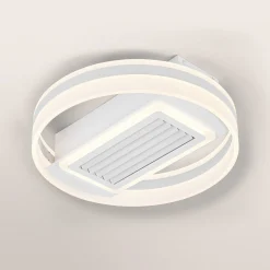 OSRAM LED-kattotuuletin GRILL, halkaisija 50 cm, valkoinen, kaukosäädin