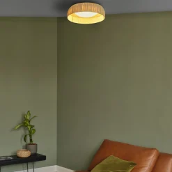 OSRAM LED-kattovalaisin Decor Bamboo Paper, Ø 50 cm, bambu