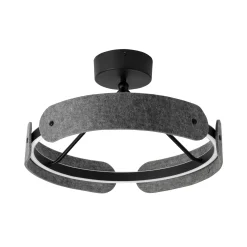 OSRAM LED-kattovalaisin Decor Curve Felt, harmaa, huopa, 3 000 K