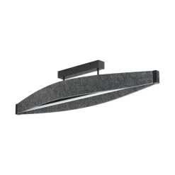 OSRAM LED-kattovalaisin Decor Flat Felt, harmaa, huopa, 3 000 K