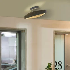 OSRAM LED-kattovalaisin Decor Flat Felt, harmaa, huopa, 3 000 K