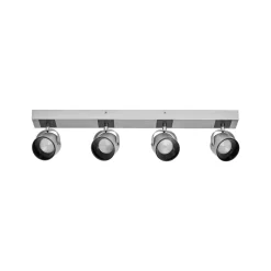 OSRAM LED-kattovalaisin Jupiter, 4-lamppuinen, hopea, metalli